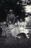 Florence, Florrie & Henry Piper in the grounds of The Elms