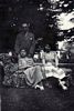 Florence, Florrie & Henry Piper in the grounds of The Elms