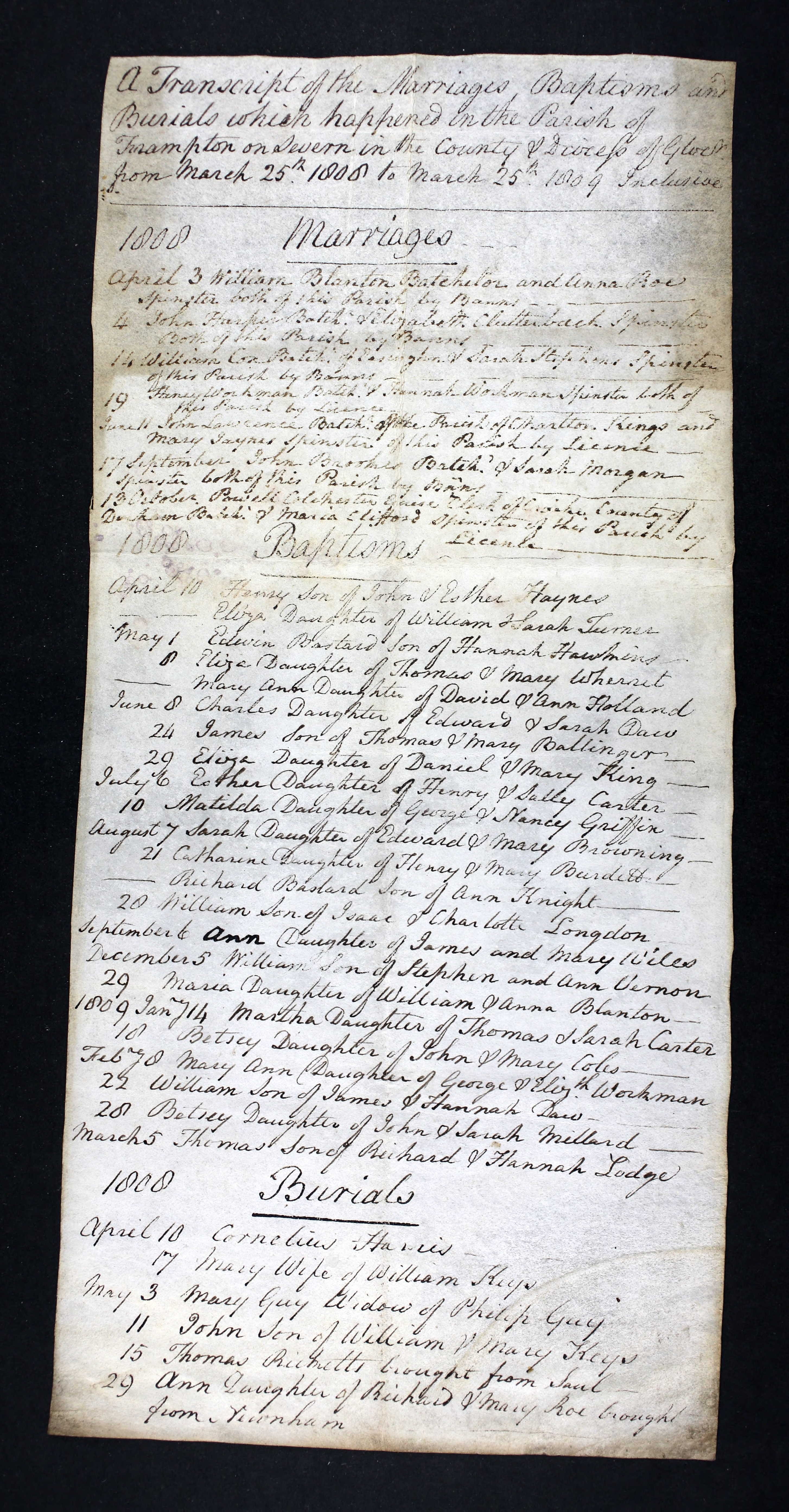 0O1917 Burial Frampton on Severn, Gloucestershire, England 10 Apr 1808 Cornelius Harris .jpg