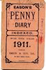 Henry Piper's Eason's Penny Diary 1911