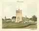 Watercolour by John Hassell of St Mary's church, Bletchingley, from west